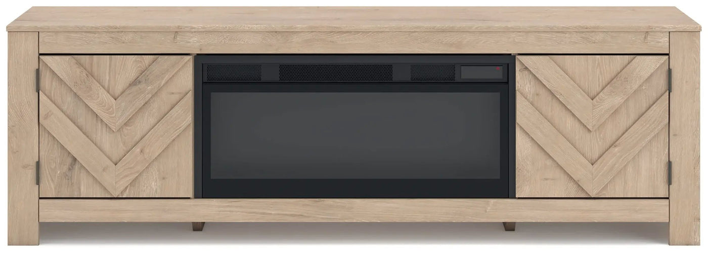 Cayboni - LG TV Stand With Fireplace Option by Unique Piece Furniture