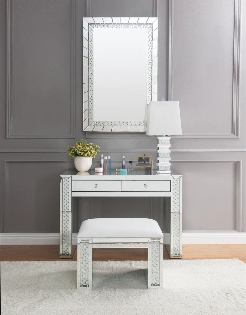 Nysa Mirrored & Faux Crystals Accent Mirror by HouseOfZazla