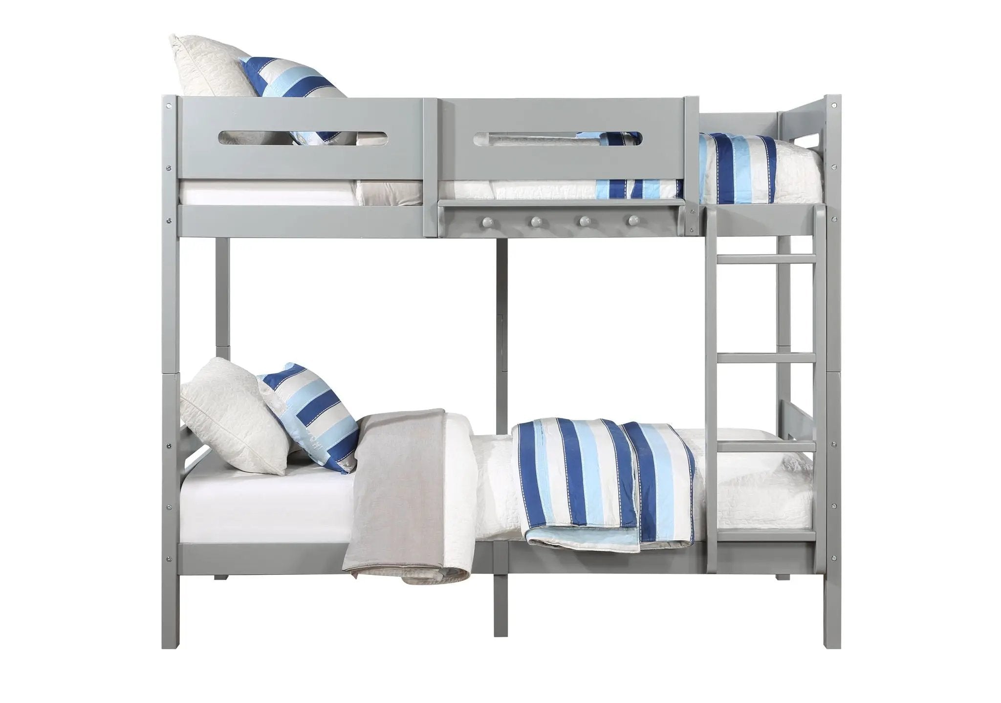 Edah - Twin Twin Bunk Bed - Gray by HouseOfZazla