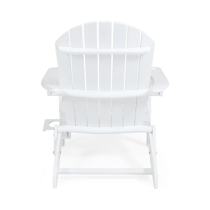 Zenithia Outdoor Foldable Adirondack Chair with 2 Cup Holders by HouseOfZazla