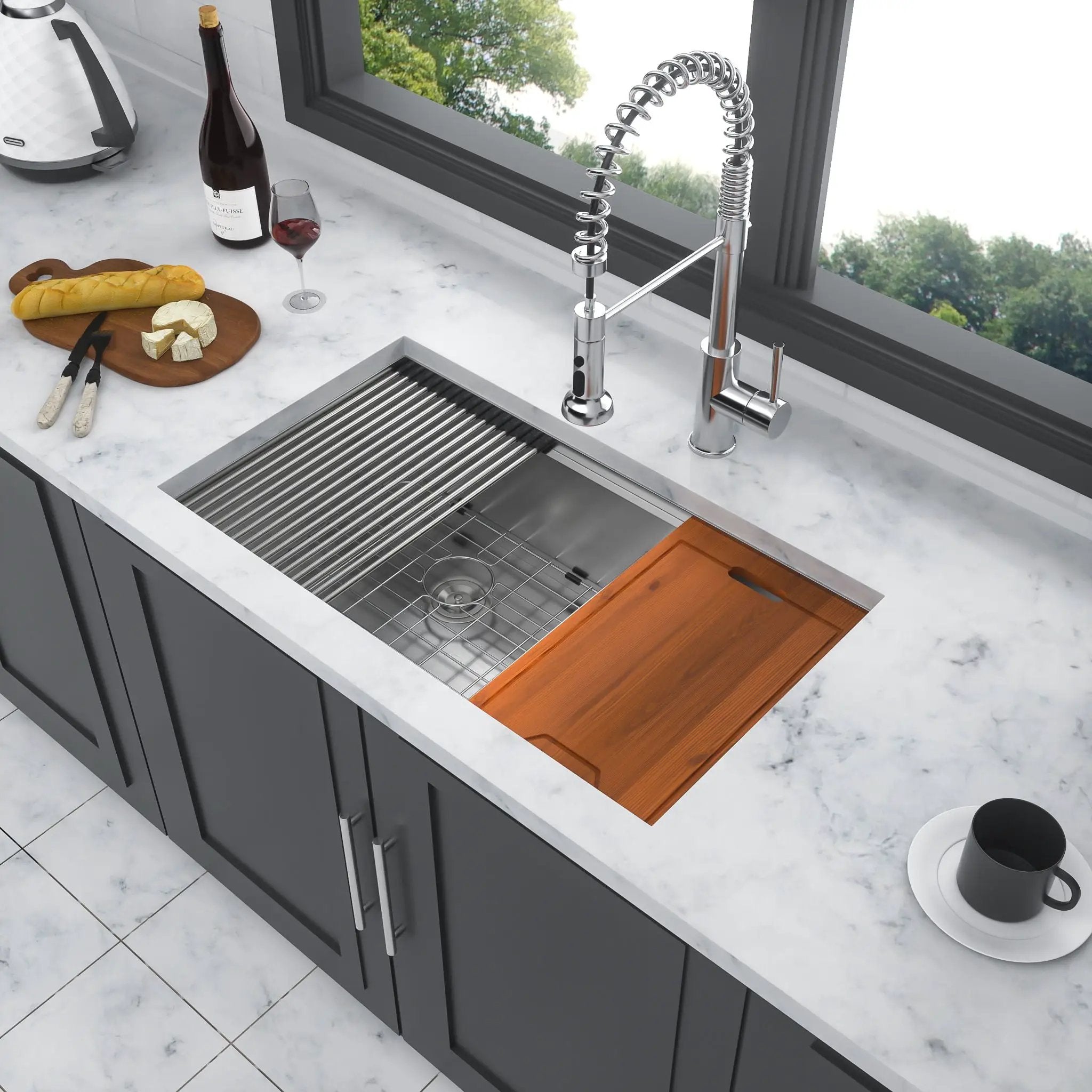 Stainless Steel Undermount Kitchen Sink With Double Bowl by HouseOfZazla
