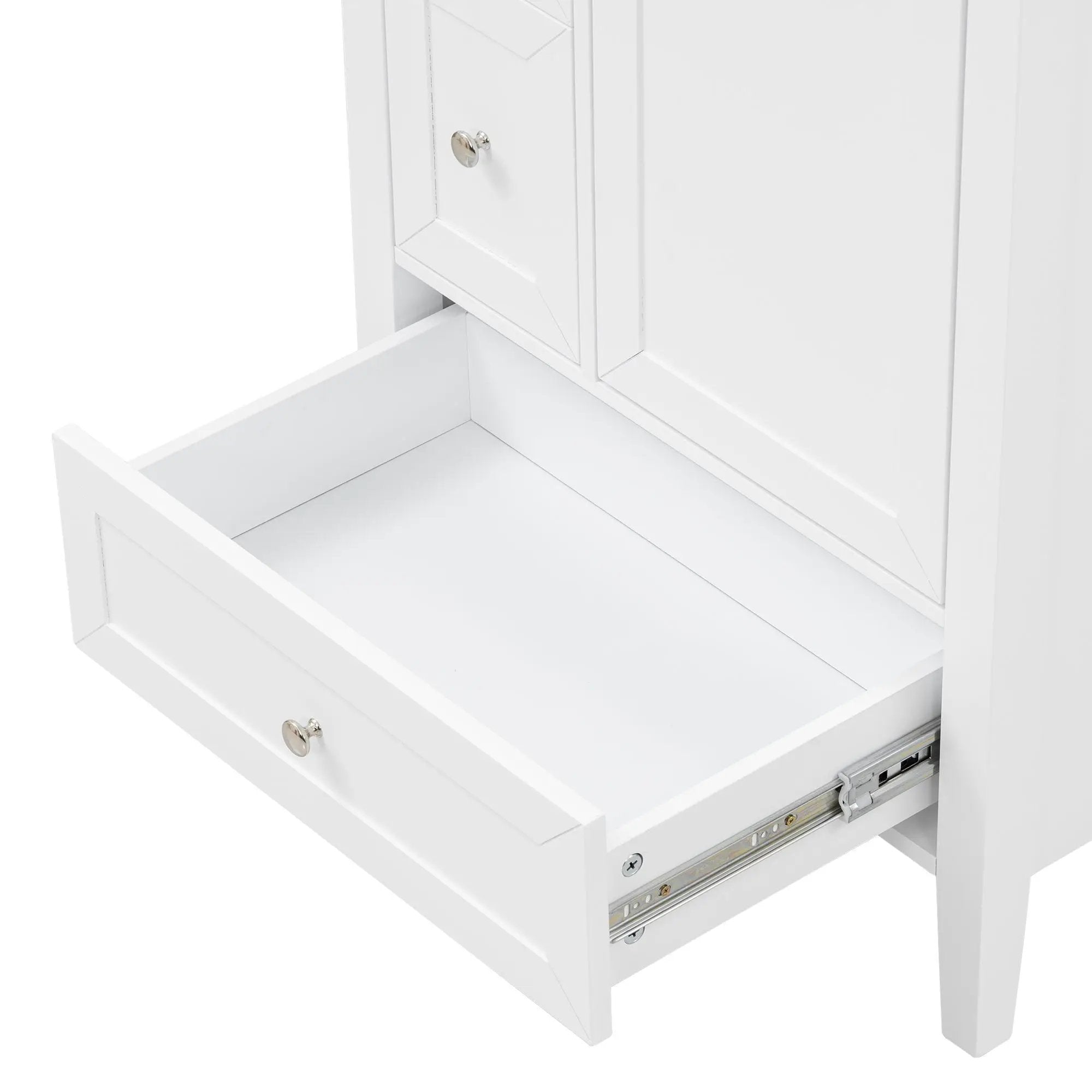 Modern Bathroom Vanity With Sink, Soft Close Drawers & Door, Storage Rack by HouseOfZazla