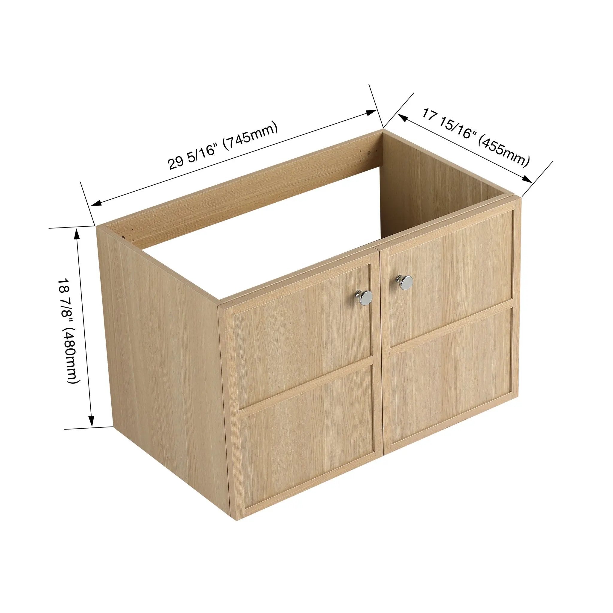 Modern Wall Mounted Bathroom Vanity With Soft Closing Doors by Unique Piece Furniture