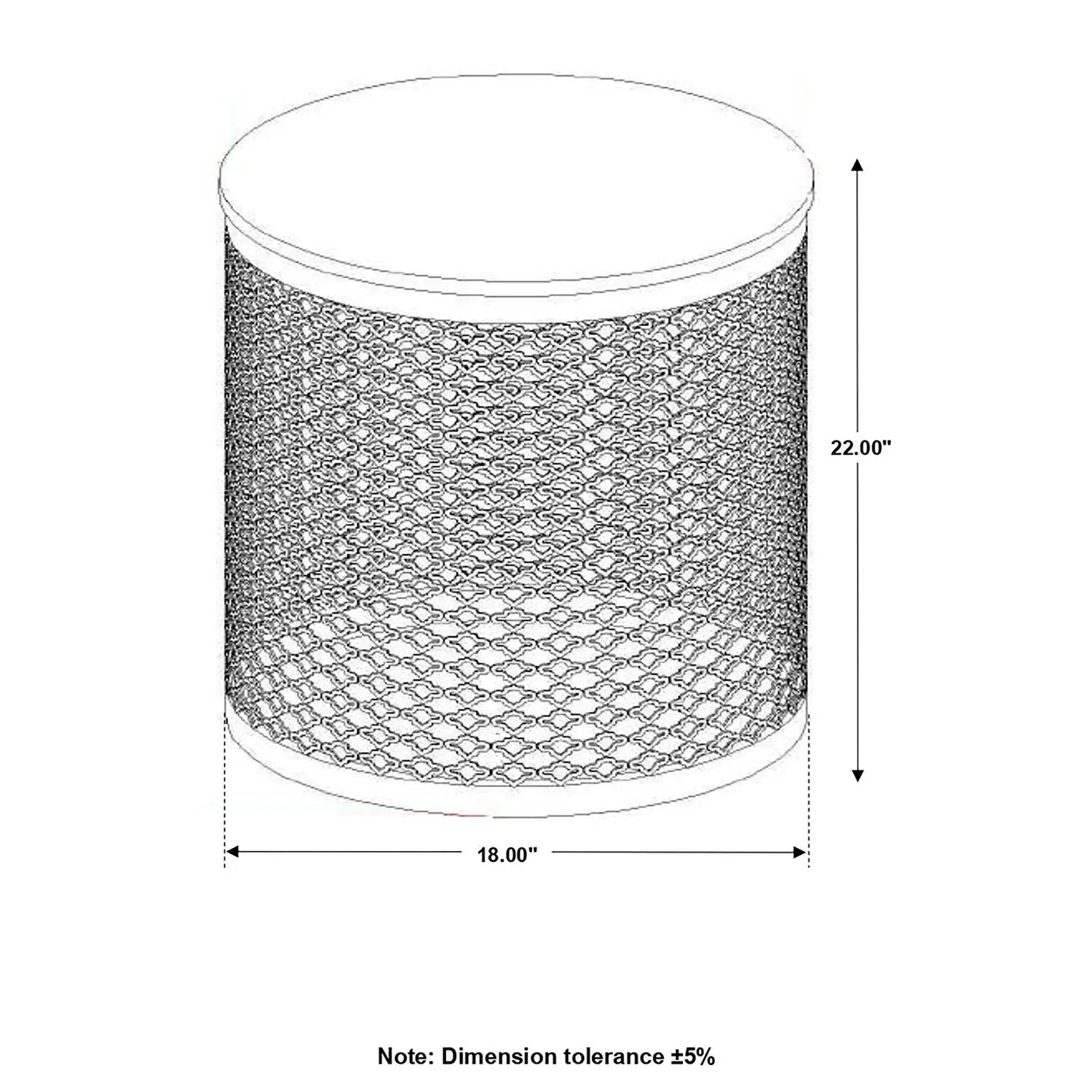 Drum Base Accent Table - Brown by HouseOfZazla