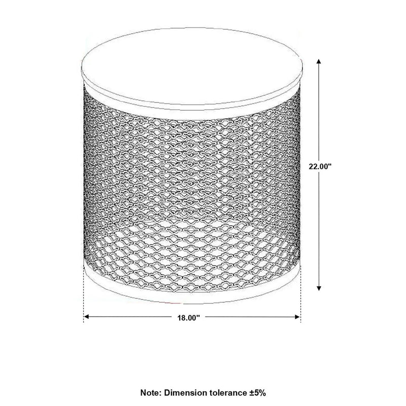 Drum Base Accent Table - Brown by HouseOfZazla