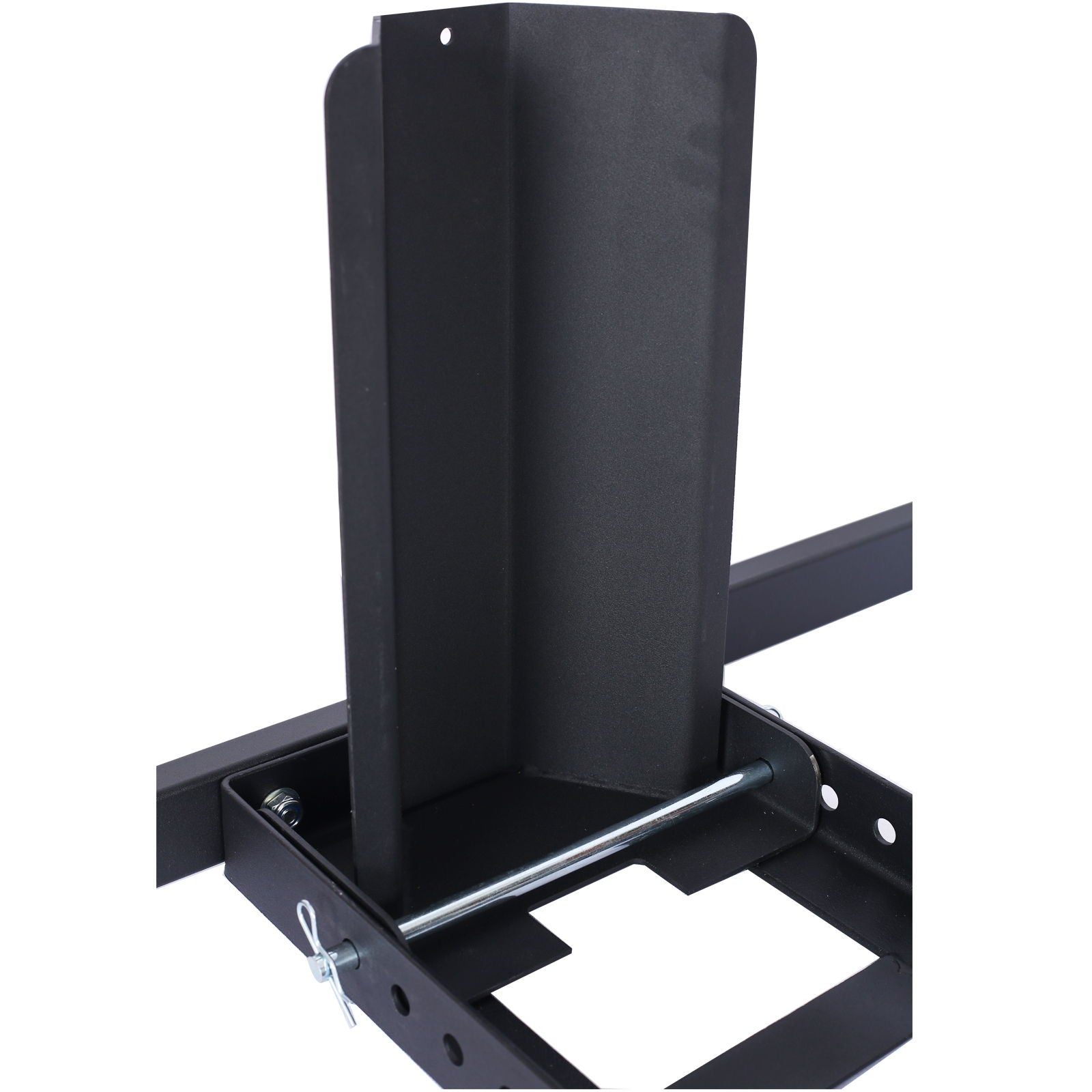 Heavy Duty Adjustable Motorcycle Stand / Wheel Chock 1800 Lb Capacity - Black by HouseOfZazla
