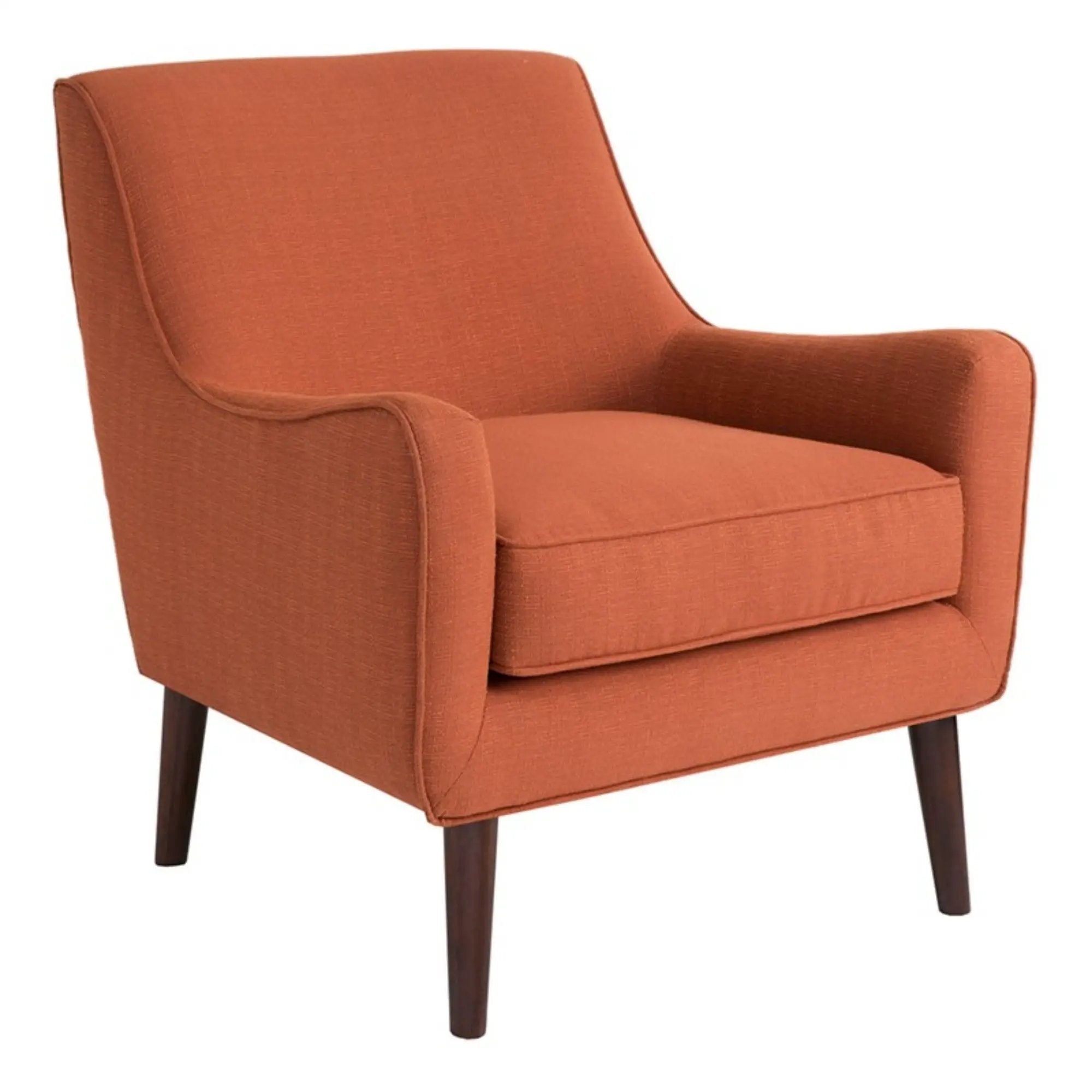 Accent Chair Upholstered With Legs - Burnt Orange by Unique Piece Furniture