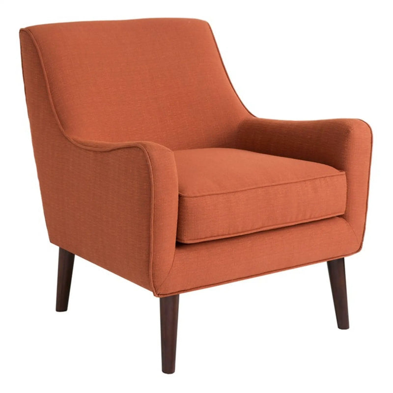 Accent Chair Upholstered With Legs - Burnt Orange by Unique Piece Furniture