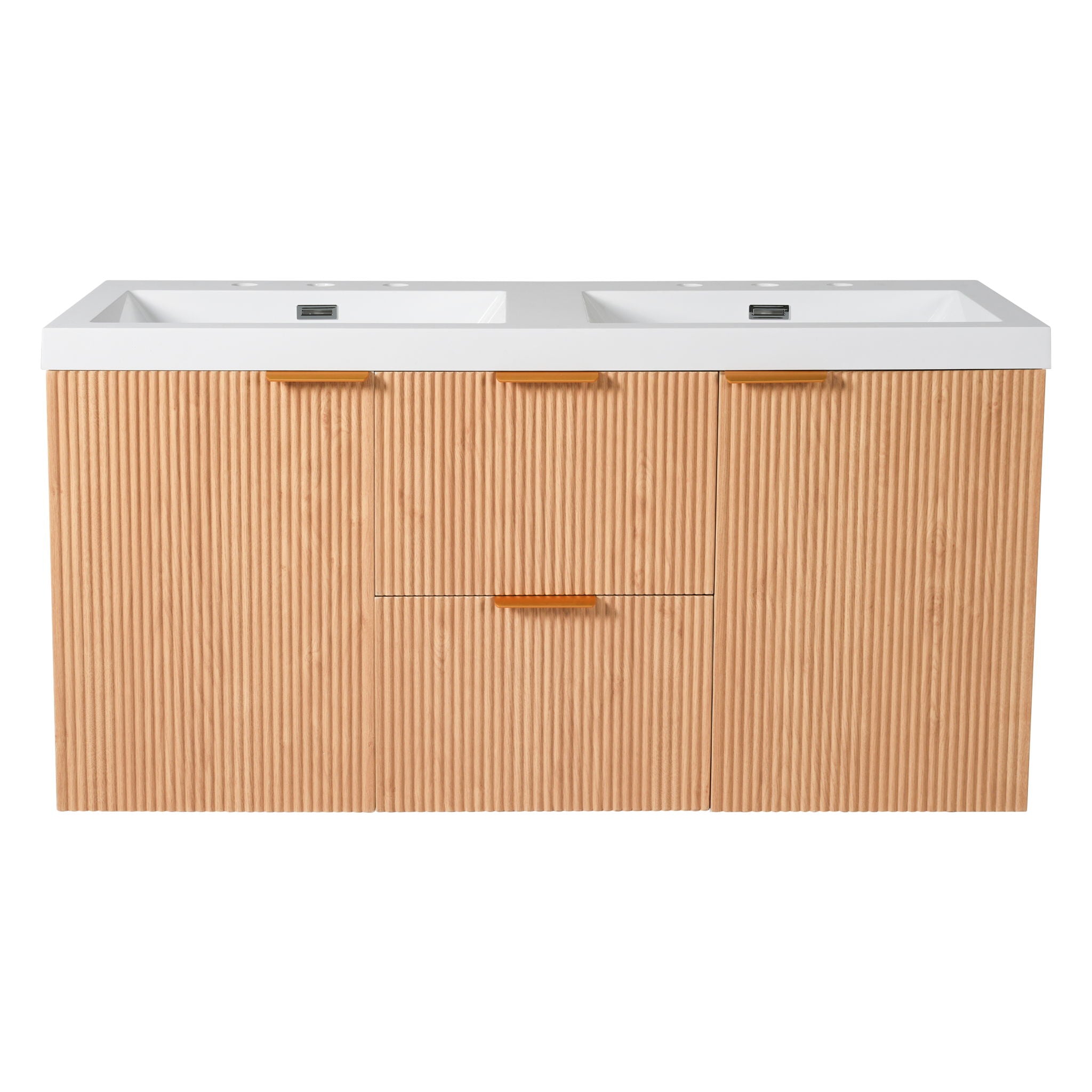Modern Wall Mounted Bathroom Vanity, Soft Close Doors by Unique Piece Furniture