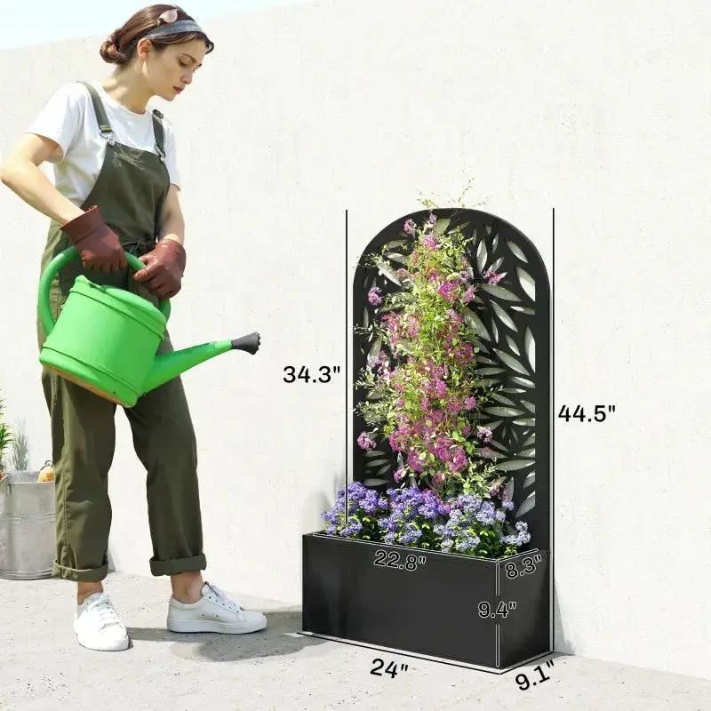 Curved Raised Garden Bed, Generous Planter Box, Versatile Garden Box by HouseOfZazla