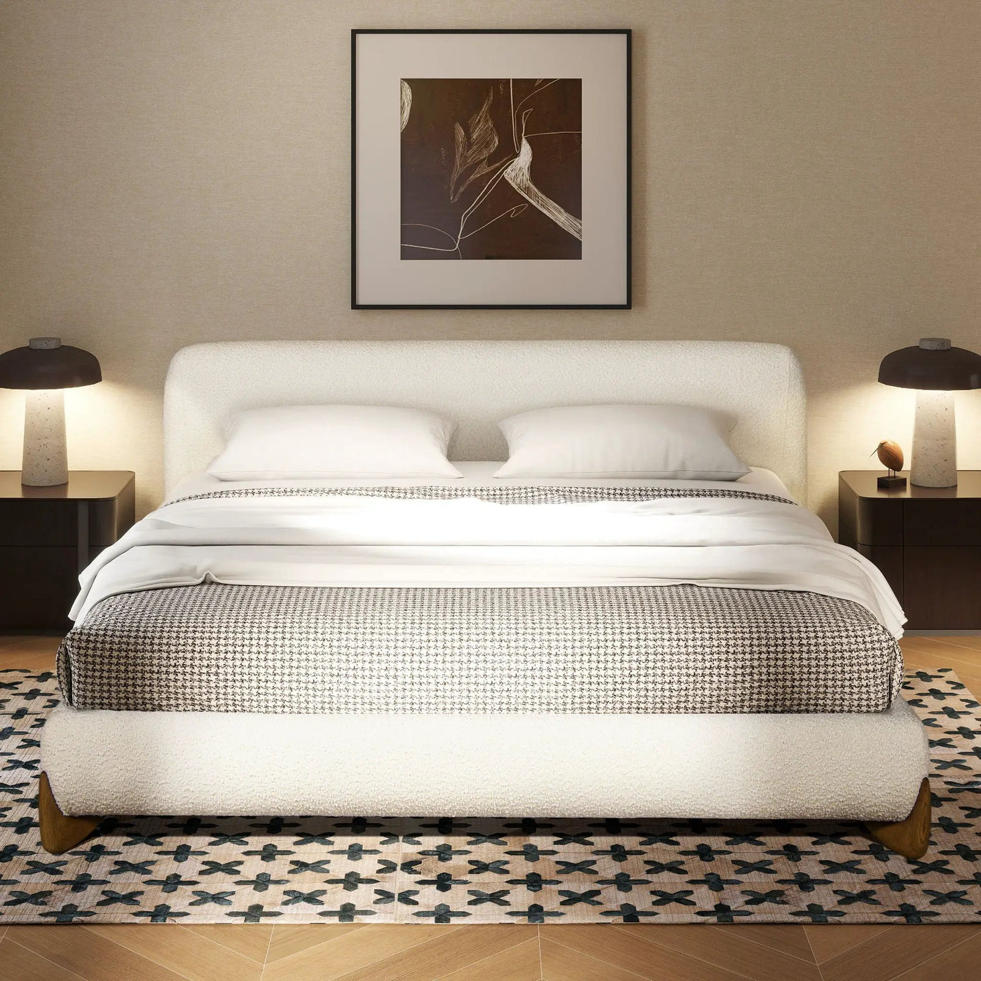 Alpine - Puffy Modern Platform Bed by Unique Piece Furniture