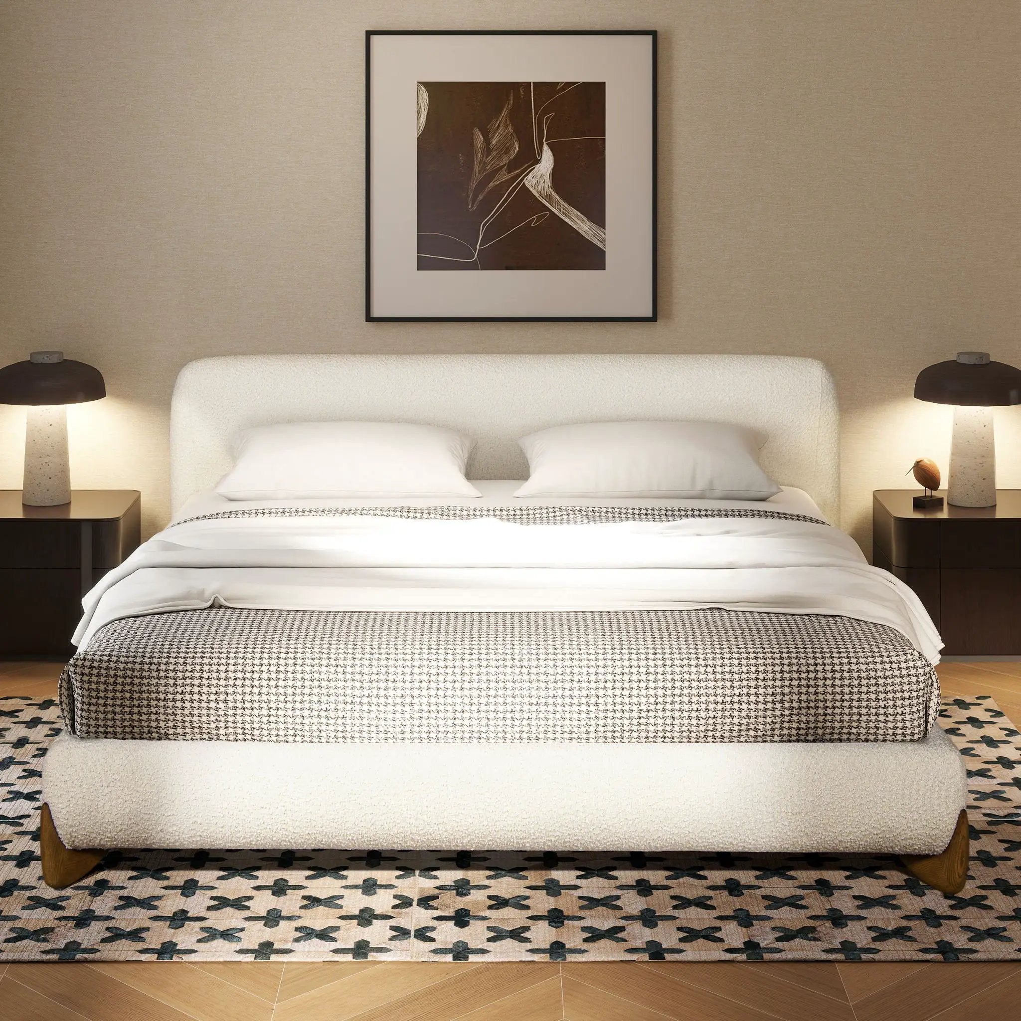 Alpine - Puffy Modern Platform Bed by Unique Piece Furniture