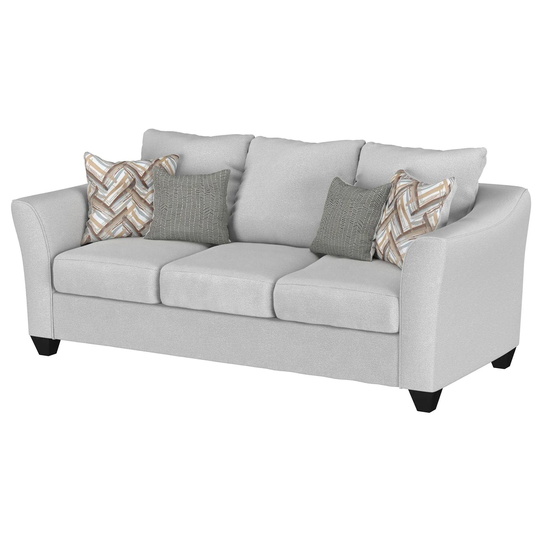 Salizar Upholstered Flared Arm Sofa Sand by Unique Piece Furniture