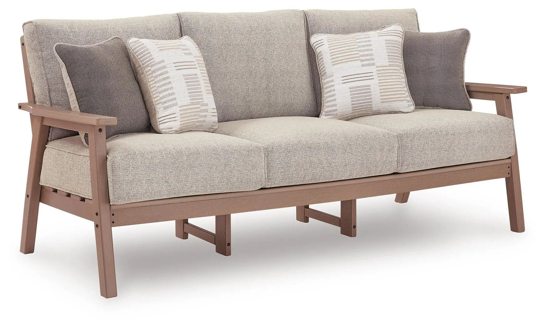 Grover Beach - Sofa With Cushion - Driftwood by Unique Piece Furniture