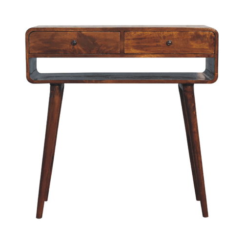 Sonata - Chestnut Console Table by HouseOfZazla