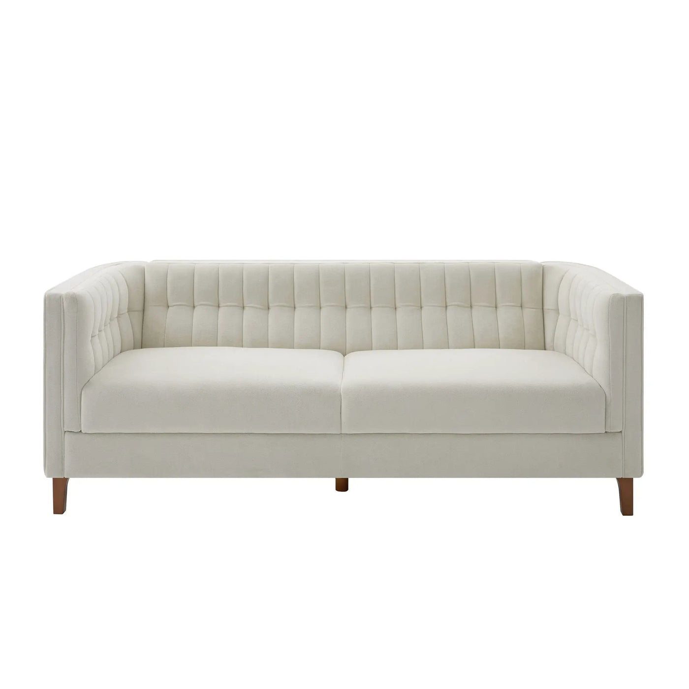 Modern 3 Seater Sofa Upholstered Couch with Curved Armrests by HouseOfZazla