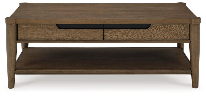 Roanhowe - Rectangular Cocktail Table - Brown by Unique Piece Furniture