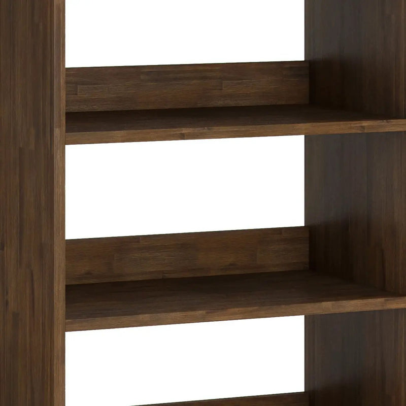 Chase - Tall Bookcase - Rustic Natural Aged Brown by HouseOfZazla
