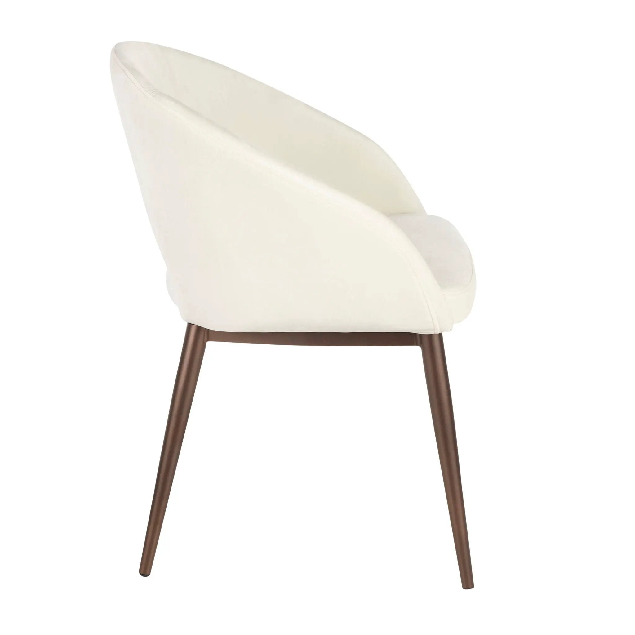 Renee - Contemporary Chair - Cream / Copper by Unique Piece Furniture