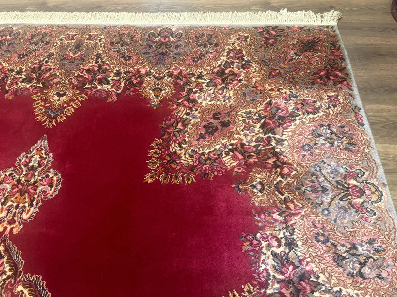 Karastan Rug 8.8 x12 Red Kirman #762, Original 700 Series, Vintage Karastan Carpet, Discontinued Karastan Rug, Karastan Wool Area Rug by Jewel Rugs
