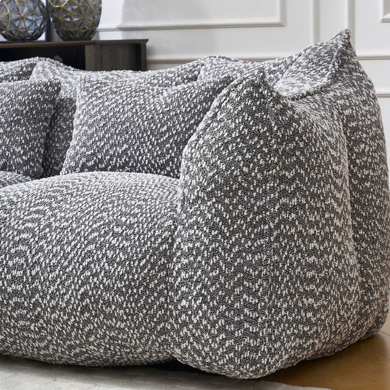 Comfortable Dual Beanbag Chair With High Resilience Foam Core For 2 People by HouseOfZazla