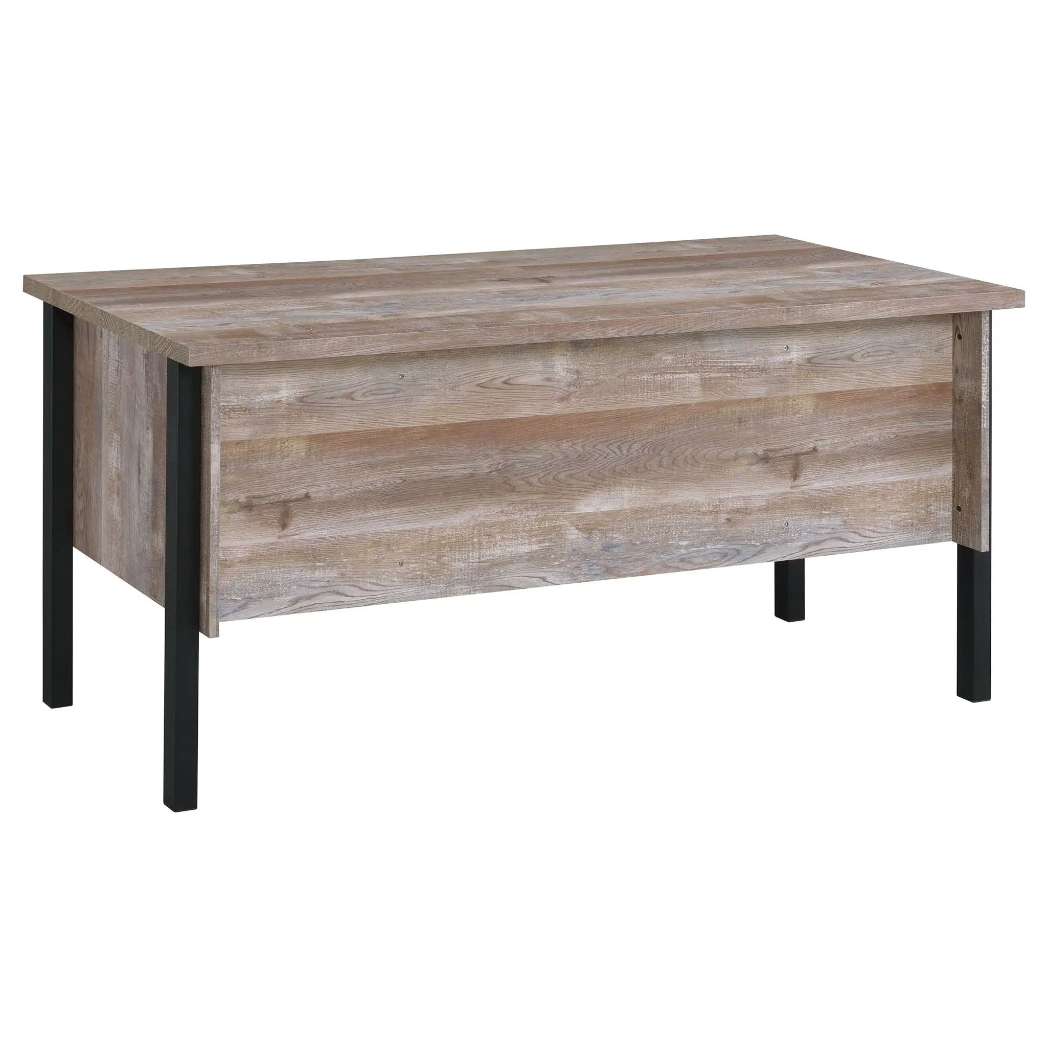 Azura - 4 Drawer Office Desk - Oak