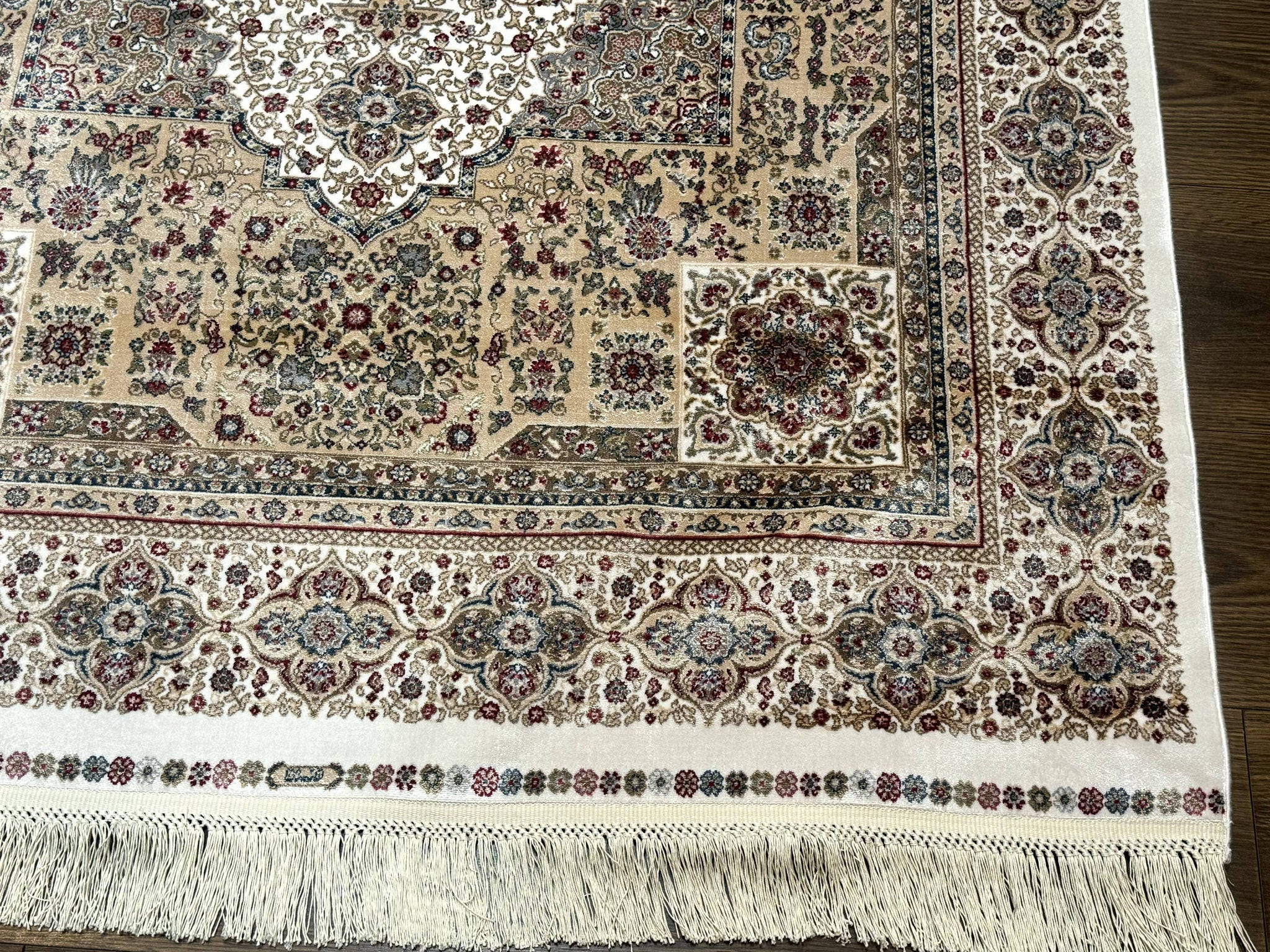 Turkish Memluk Silk Rug 4x6, Hereke Carpet, Bamboo Silk, New by Jewel Rugs