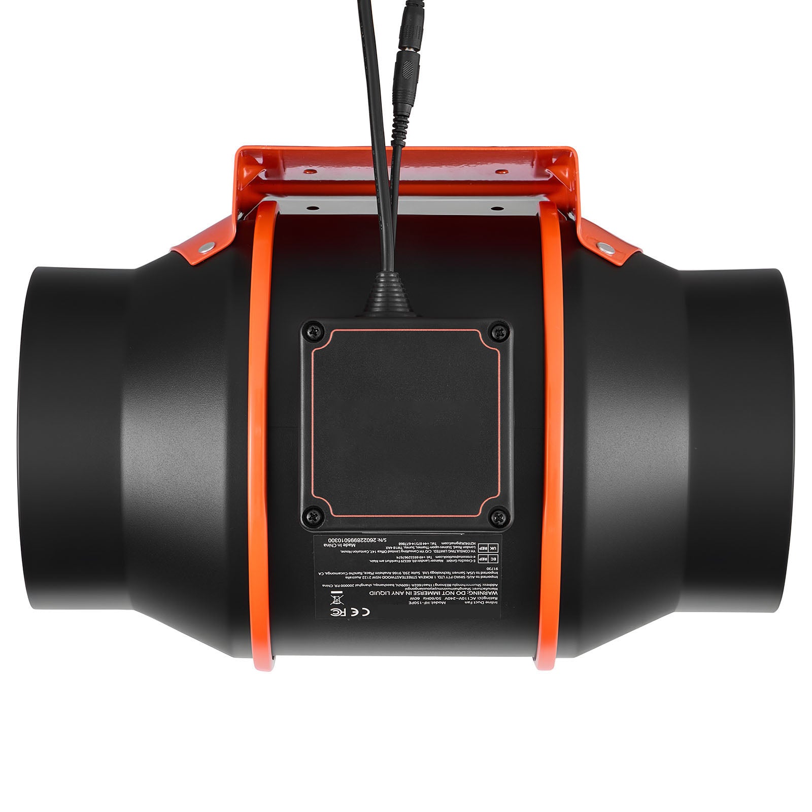 Inline Duct Fan with 402 CFM and 3-Speed Circulation by HouseOfZazla