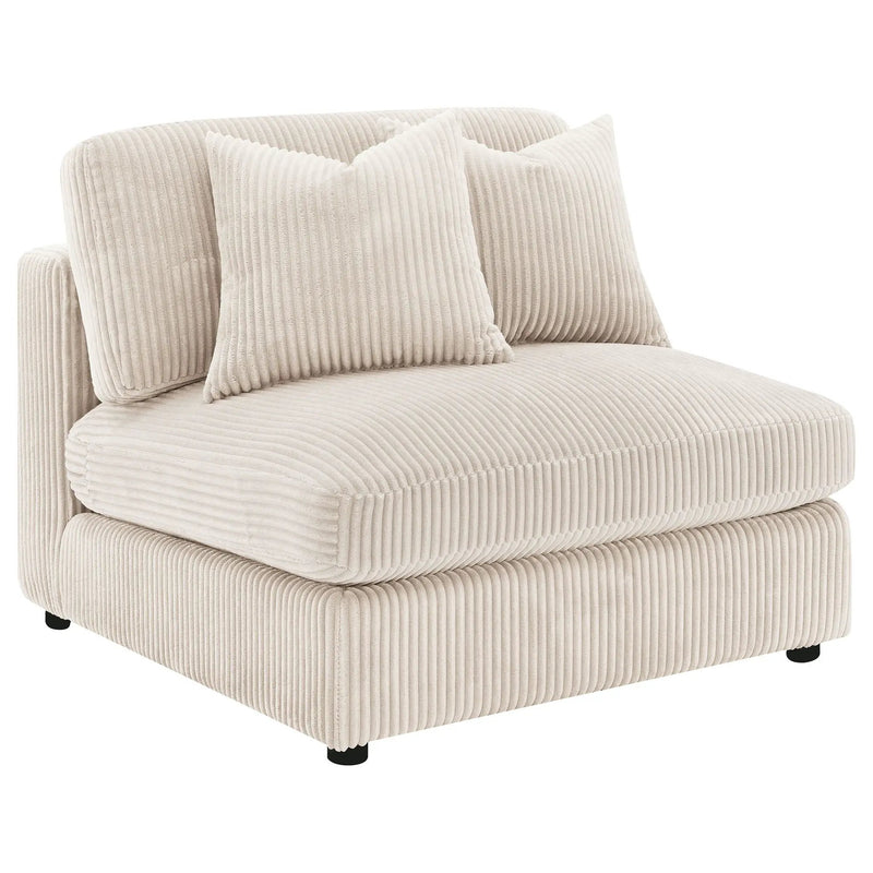 Blaine Upholstered Armless Chair Sand by Unique Piece Furniture