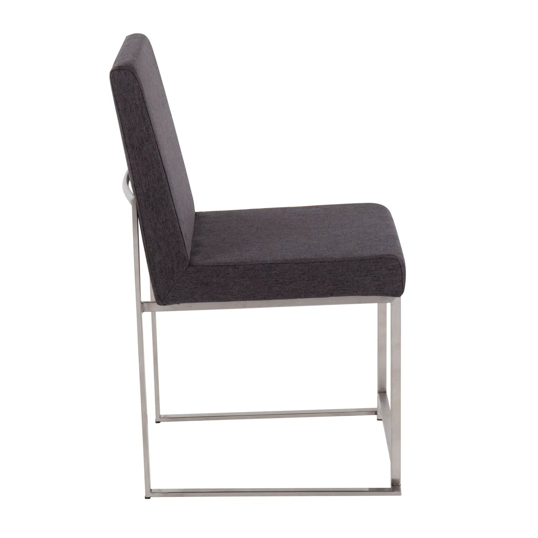 Fuji - Contemporary High Back Dining Chair, Modern Elegance (Set of 2) by HouseOfZazla
