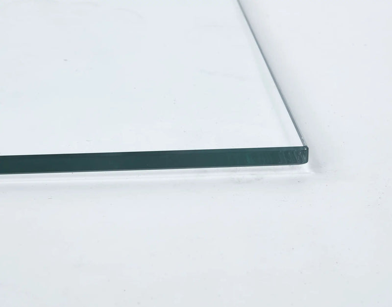 Tempered Clear Glass Top 80CM Square Dining Table by HouseOfZazla