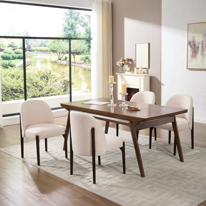 Wooden Dining Chairs Set of 2 by HouseOfZazla