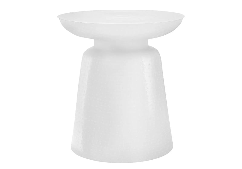 Drum Accent Side Table, Hammered Texture by HouseOfZazla