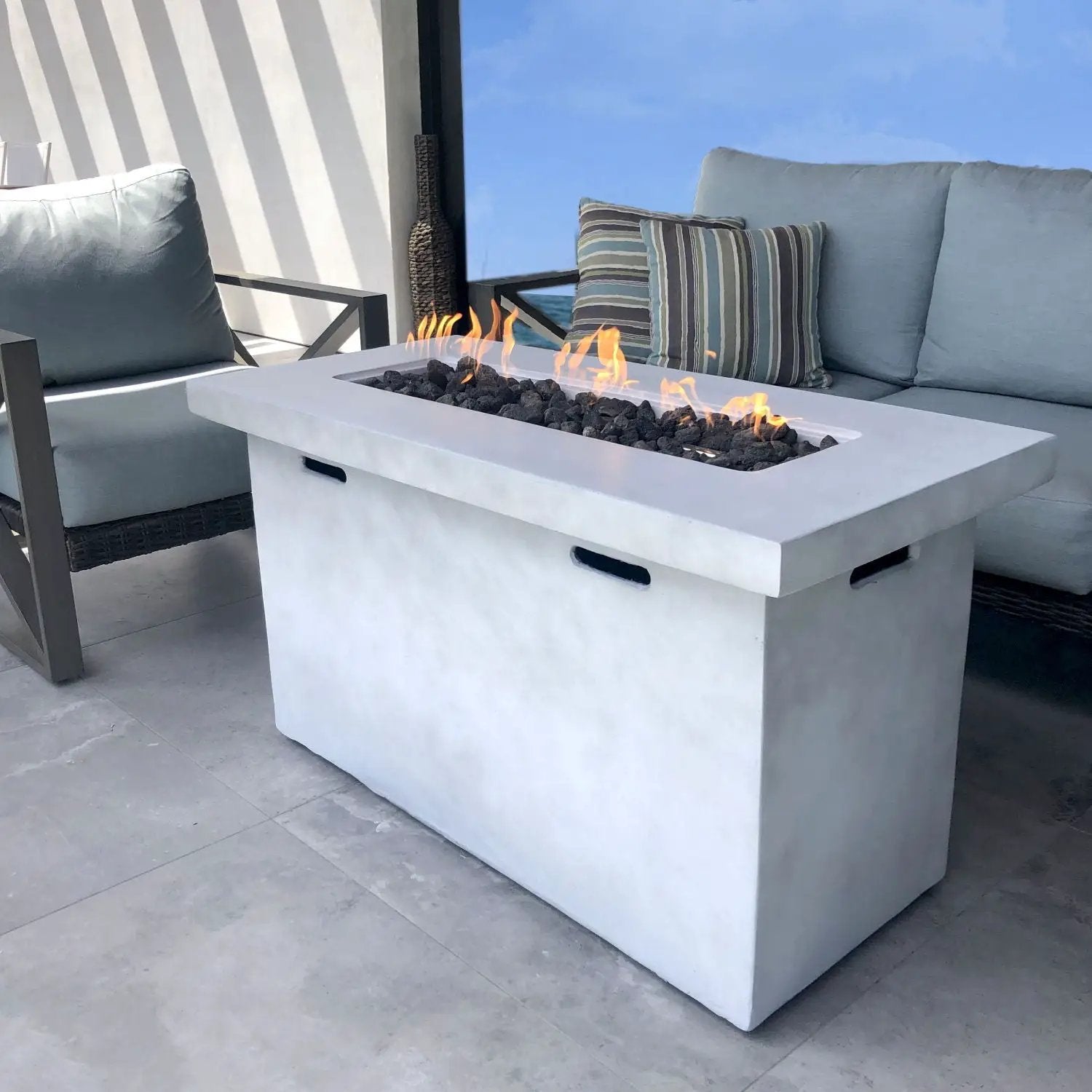 Reinforced - Propane Outdoor Fire Pit Table by Unique Piece Furniture