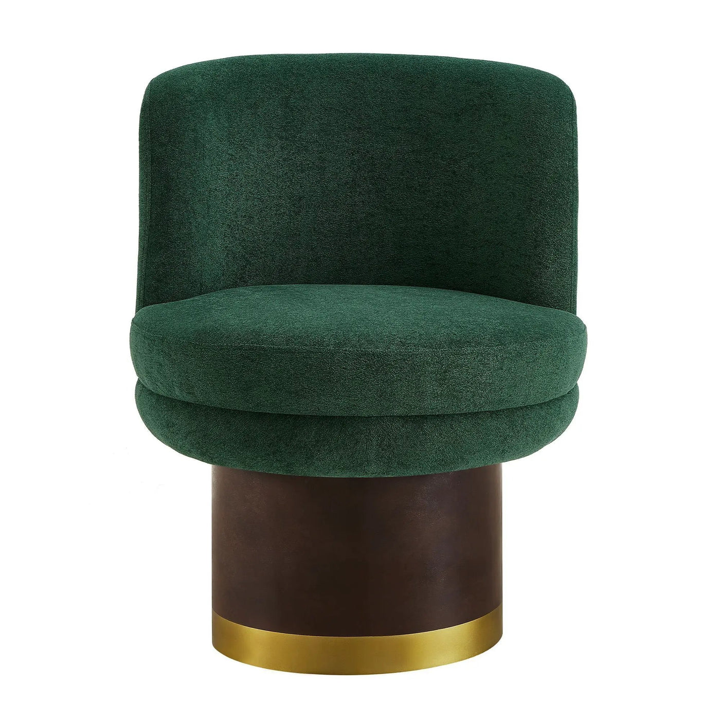 Round Swivel Accent Chair With Ergonomic Backrest For Living Room by HouseOfZazla