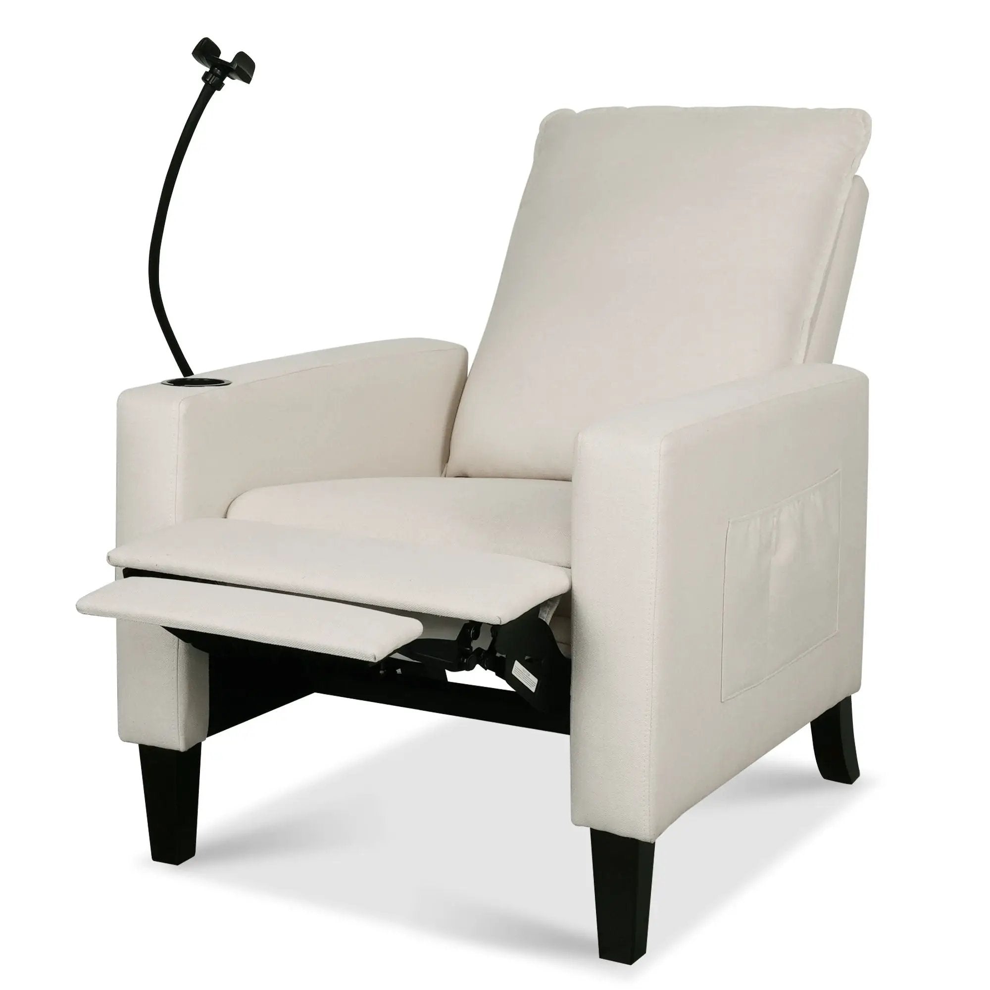 Recliner Chairs For Adults, Adjustable Recliner Sofa With Mobile Phone Holder & Cup Holder, Modern Reclining Chairs Fabric Push Back Recliner Chairs For Living Room, Bedroom by HouseOfZazla