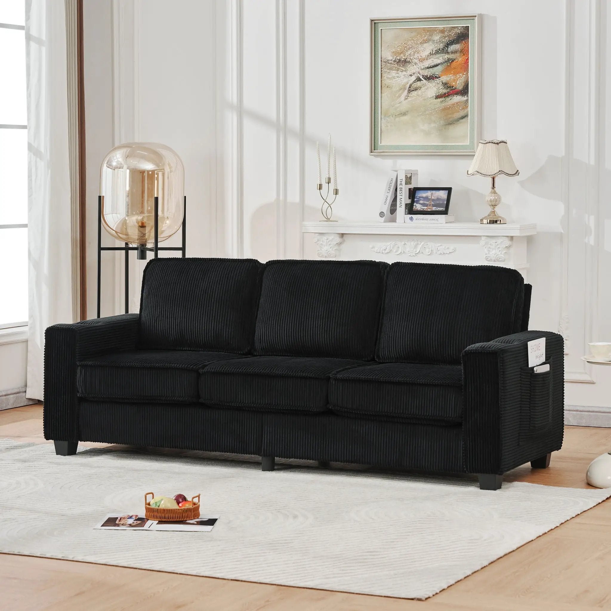 3 Seater Compact Sofa For Living Room by HouseOfZazla