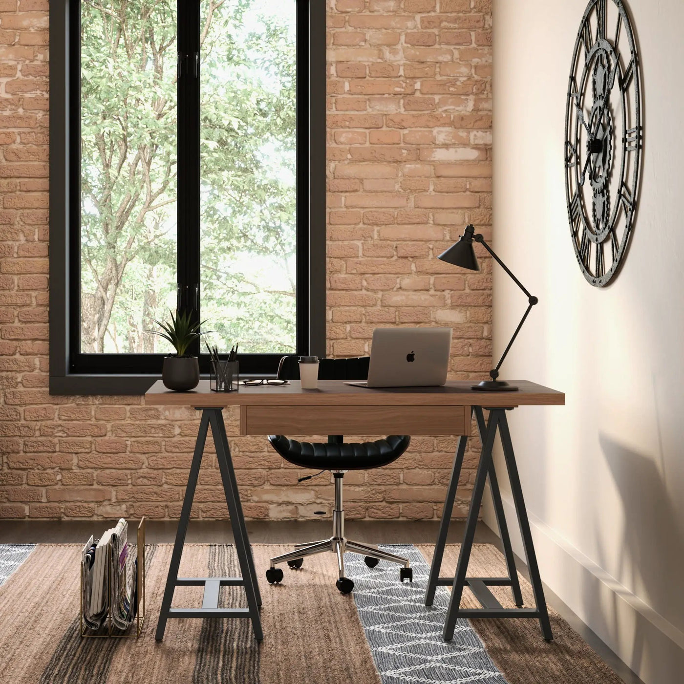 Sawhorse - Handcrafted Solid Desk by Unique Piece Furniture