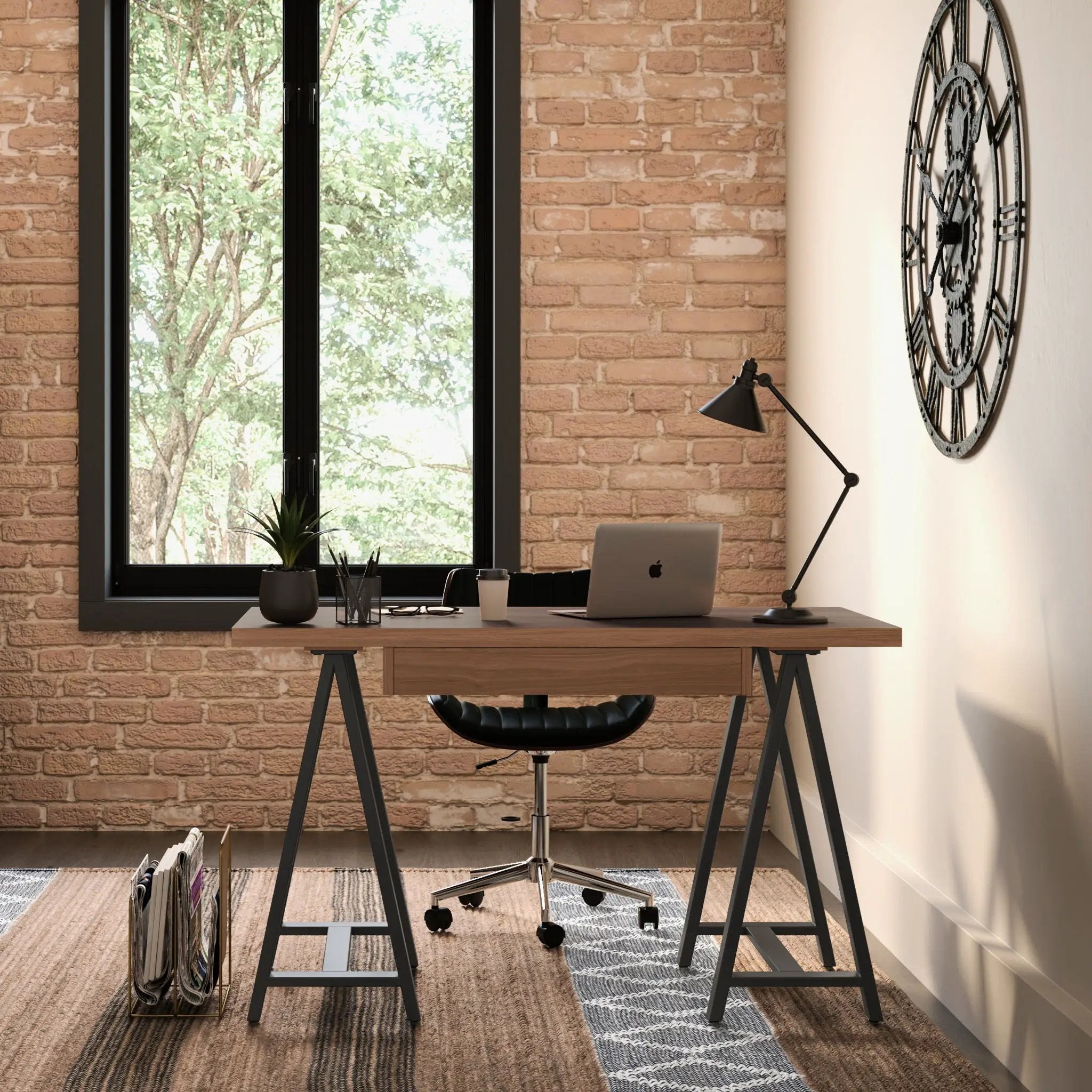 Sawhorse - Handcrafted Solid Desk by Unique Piece Furniture