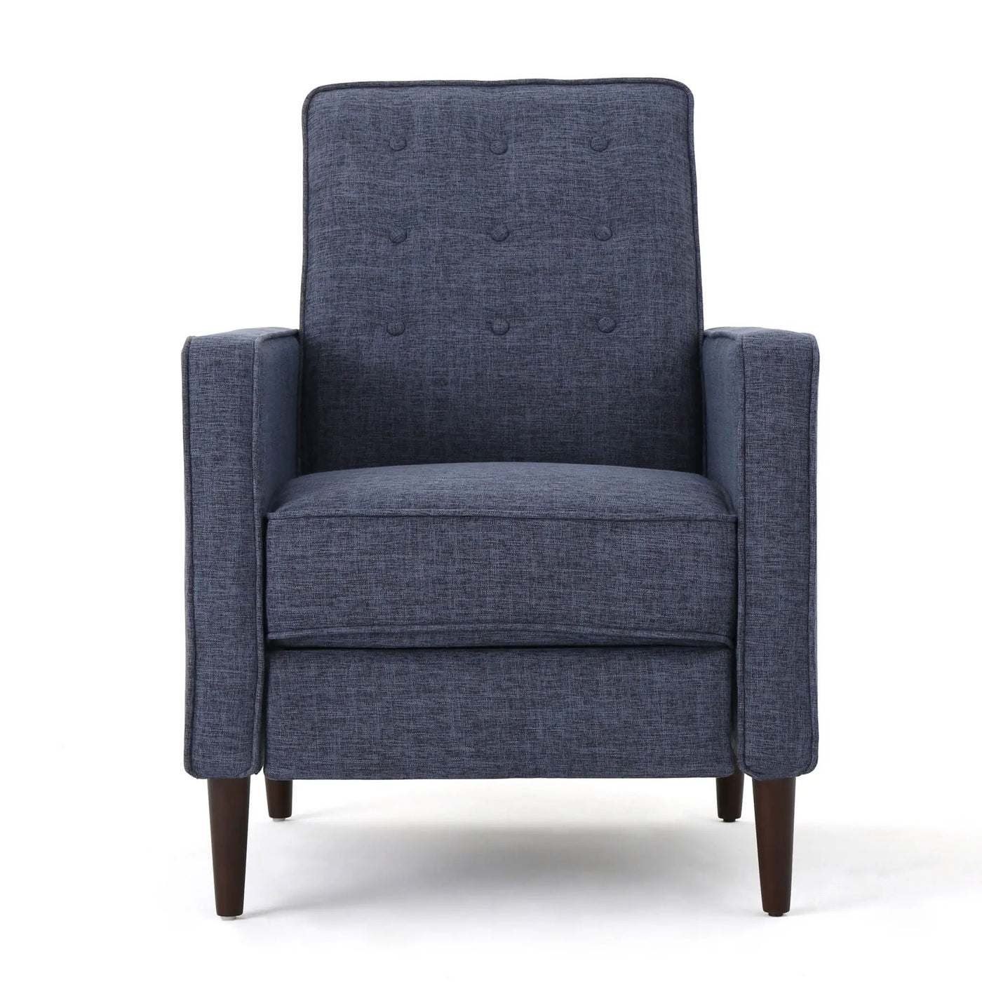 Mid-Century Modern Recliner With Button Tufted Waffle Stitch by Unique Piece Furniture