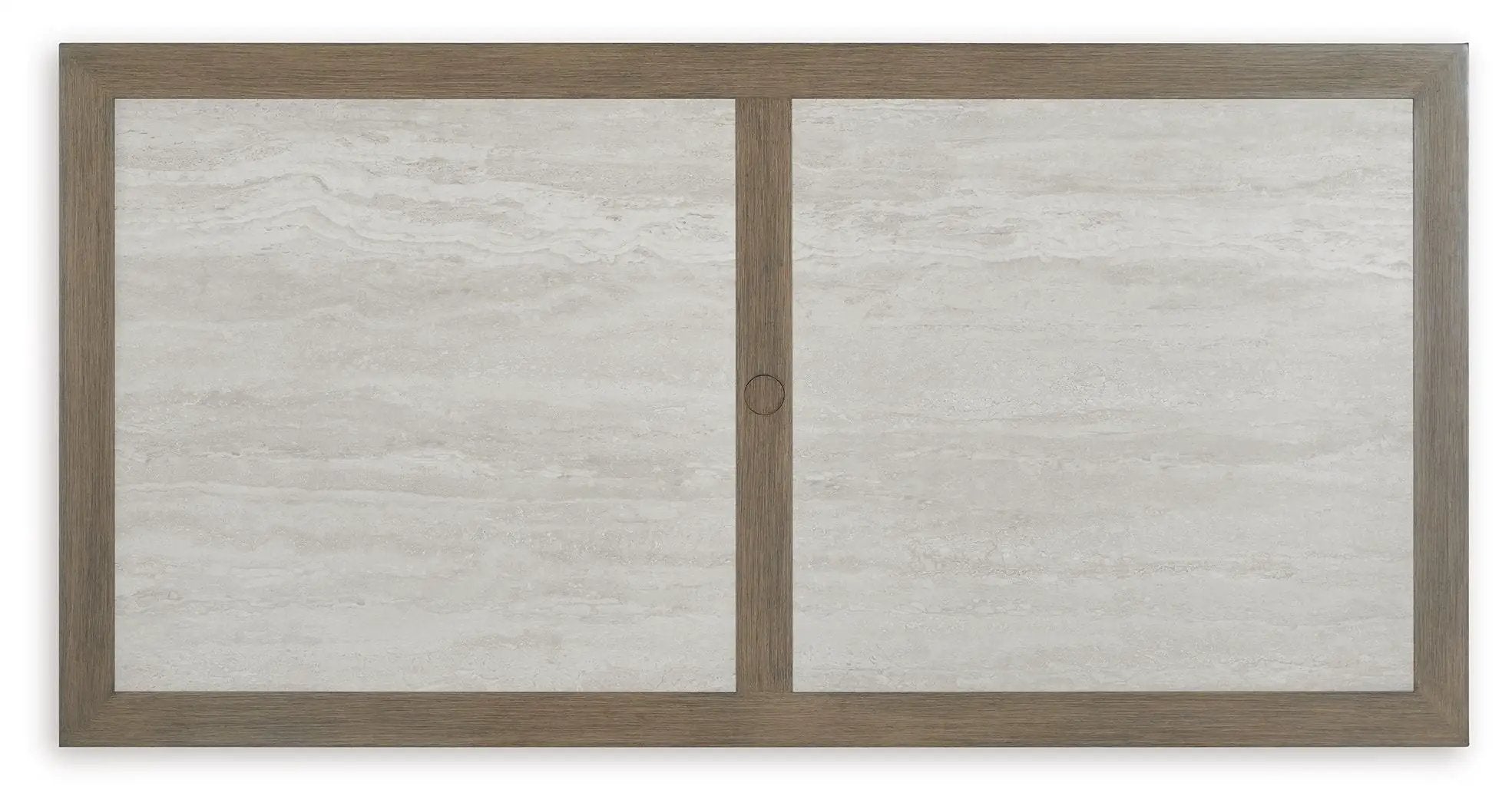 Rainier Ranch - Rectangle Dining Table With Umbrella Option - Brown / Beige by Unique Piece Furniture