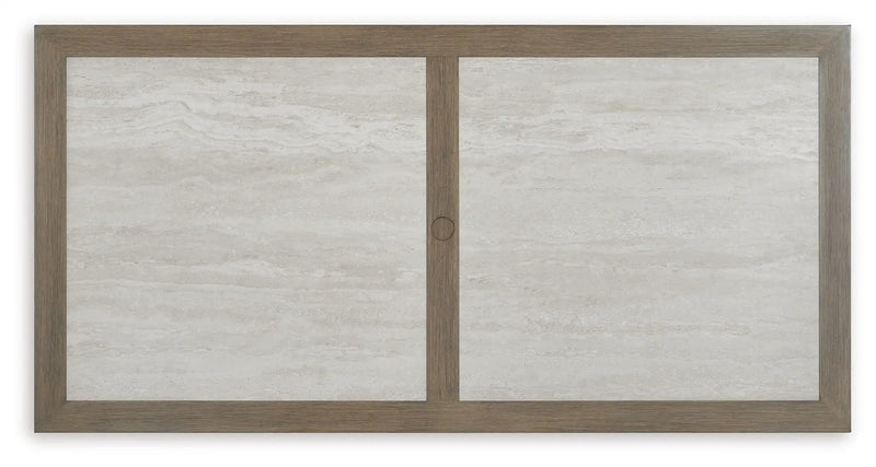 Rainier Ranch - Rectangle Dining Table With Umbrella Option - Brown / Beige by Unique Piece Furniture