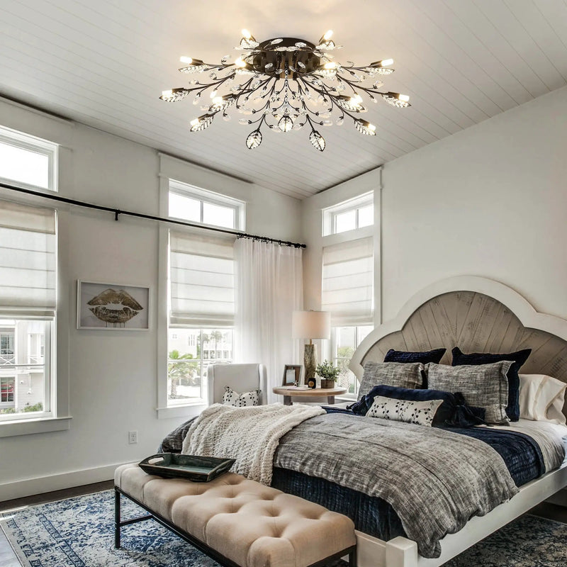 15-Light Chandelier Crystal Ceiling Lamp by HouseOfZazla