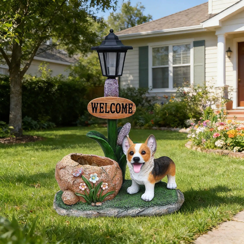 Corgi Dog Planter Garden Decor by HouseOfZazla