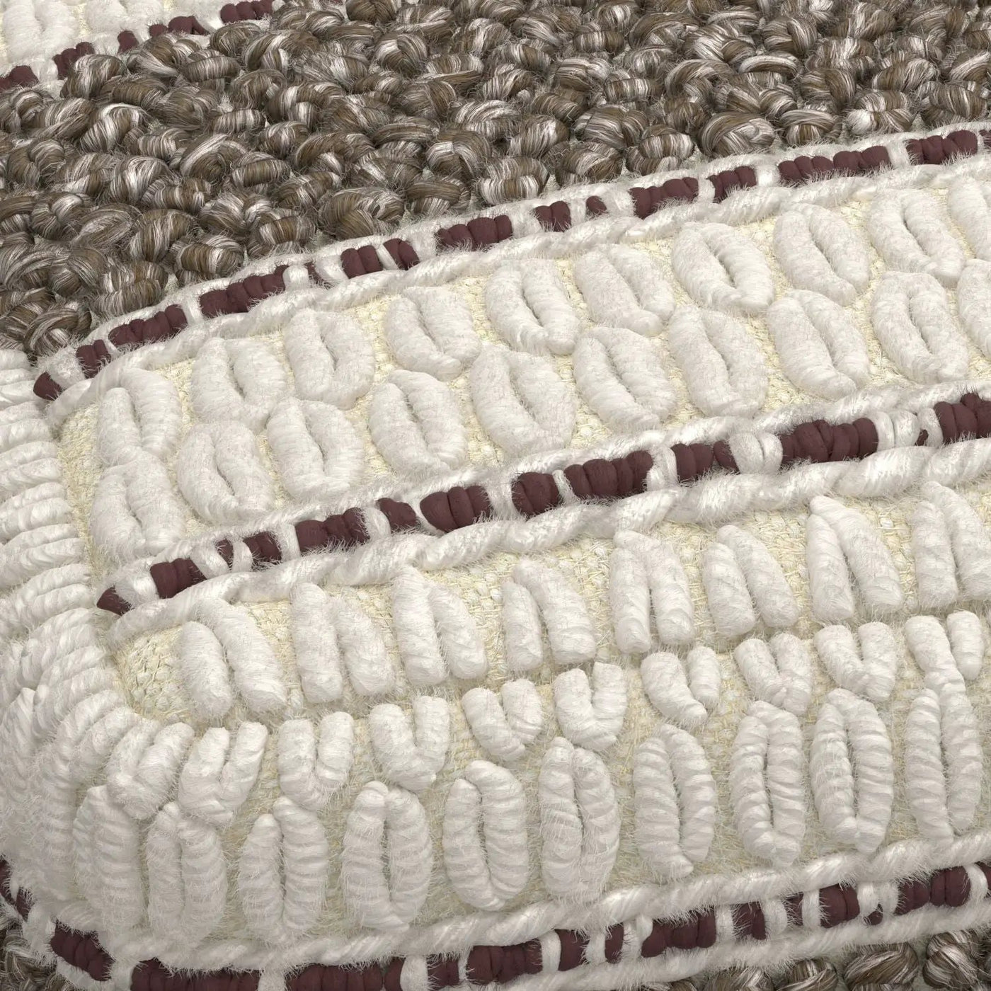 Grady - Handcrafted Square Pouf by HouseOfZazla