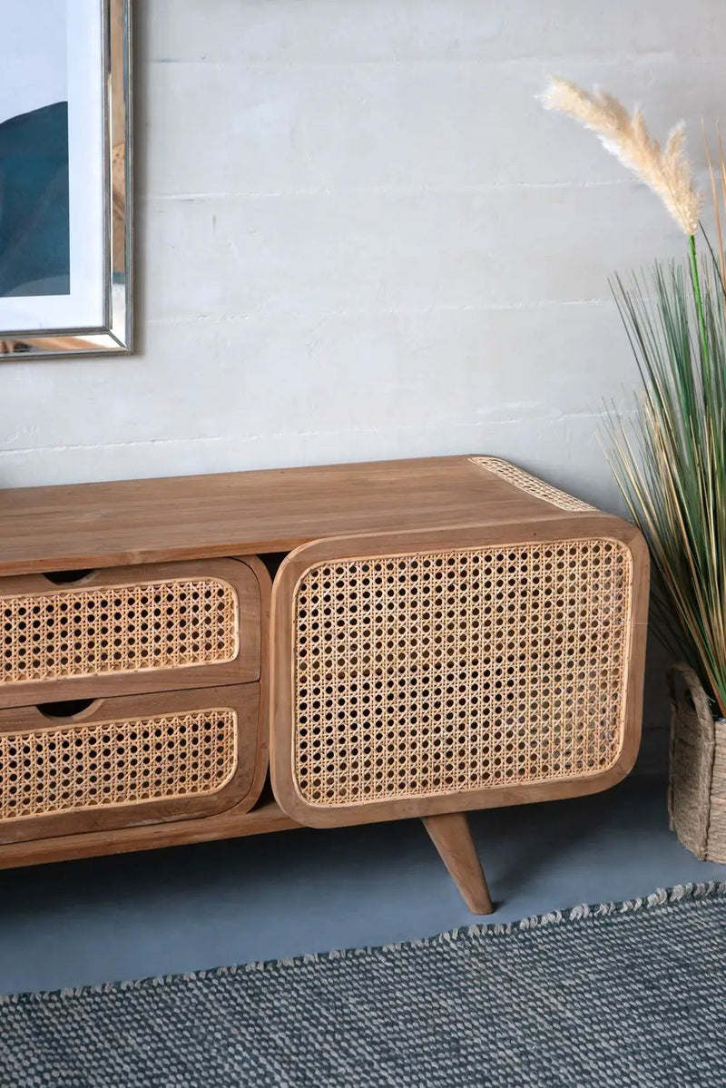 Teak Cabinet - Natural Wood / Brown by Unique Piece Furniture