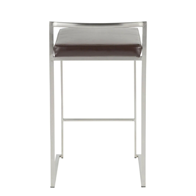Fuji - Contemporary, Stackable Elegant Counter Stool (Set of 2) by Unique Piece Furniture