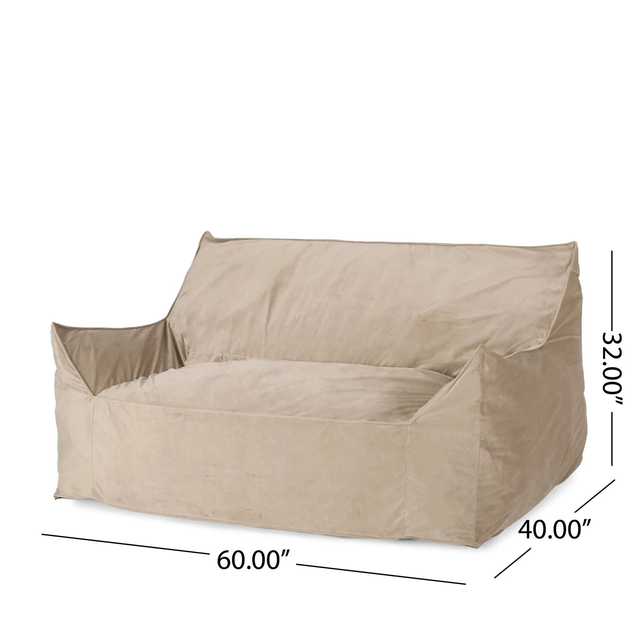 Fila - een Oversized Seater Bean Bag Chair With Armrests by Unique Piece Furniture
