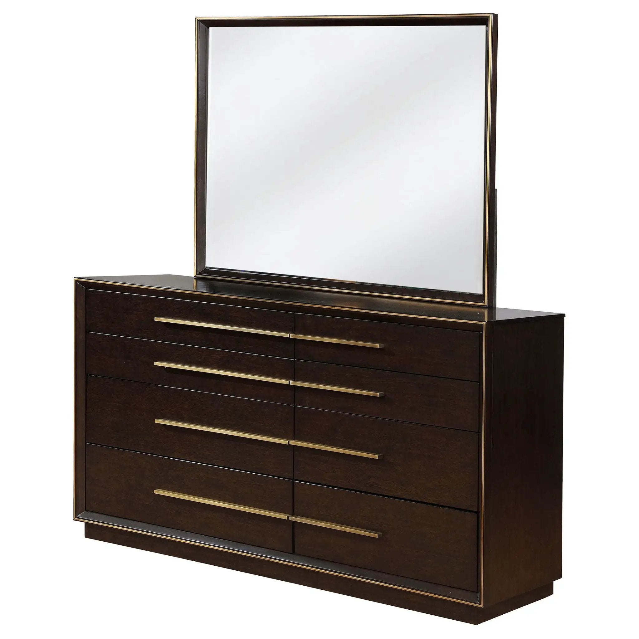 Durango 8-drawer Dresser with Mirror Smoked Peppercorn by Unique Piece Furniture