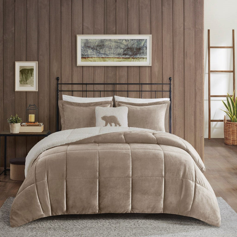 King Plush to Sherpa Down Alternative Comforter Set by HouseOfZazla